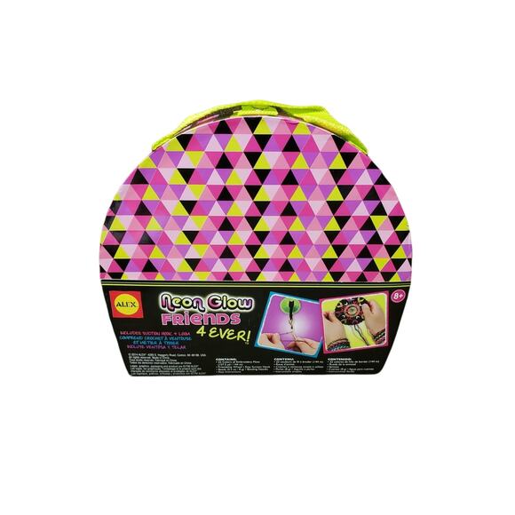 Alex Toys Craft Neon Glow Friends 4ever Bracelet Making Kit & Variety Bead Kit - Picture 5 of 7